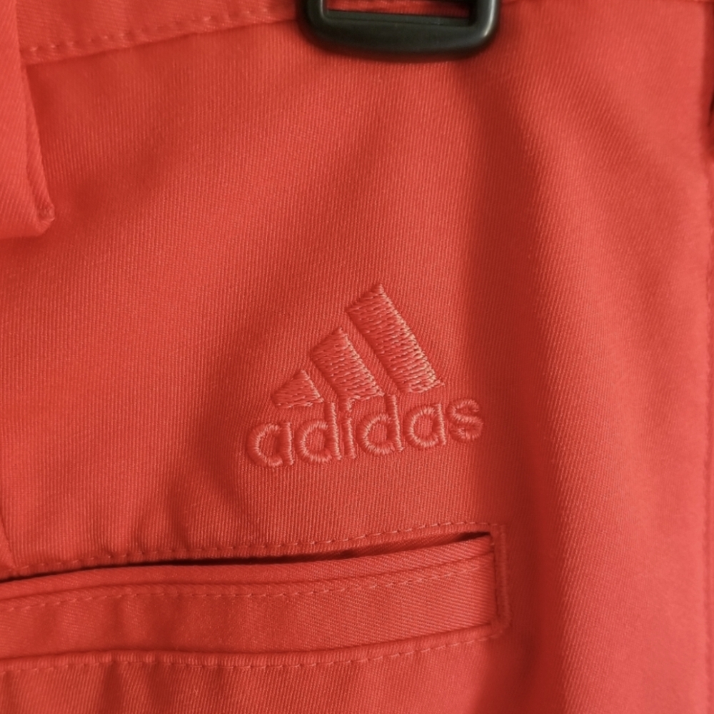 Adidas orange golf shorts